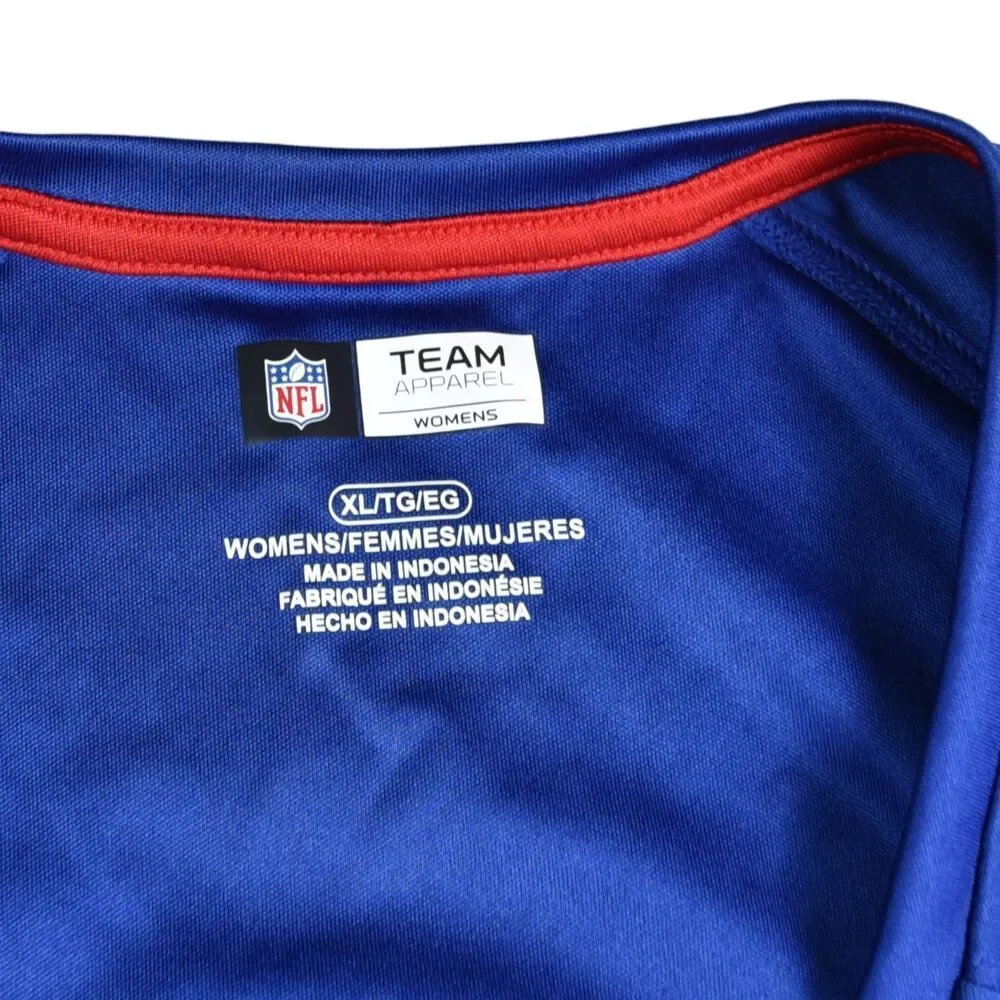 NFL Team New York Giants Jersey Tee XL Brand New Women's Vintage Style Glitter - Picture 3 of 8